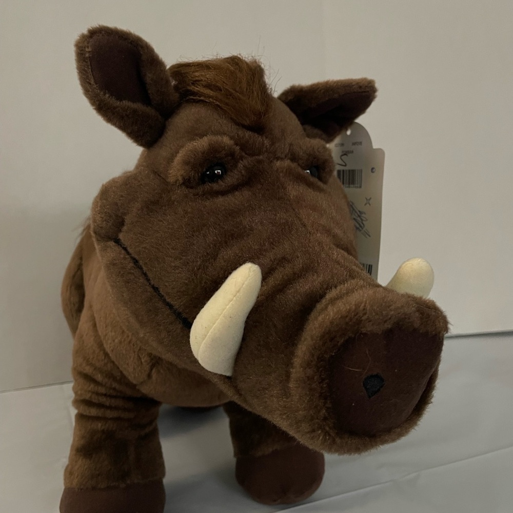 BUILD A BEAR DISNEY THE LION KING "PUMBAA" PLUSH TOY STUFFED ANIMAL